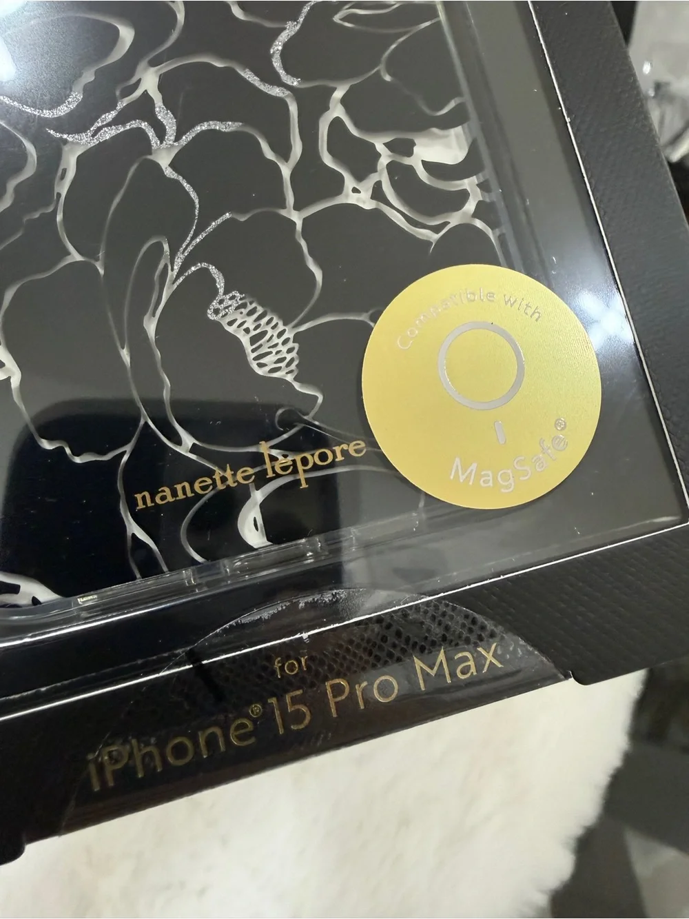 nanette lepore Black and White Floral iPhone Case iPhone 15 pro max new